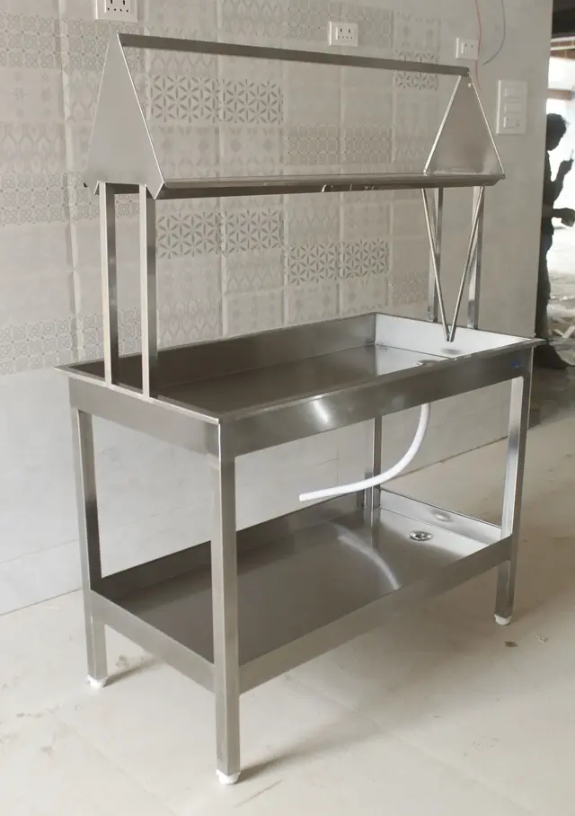 SS Sink Unit & Wash Bashing